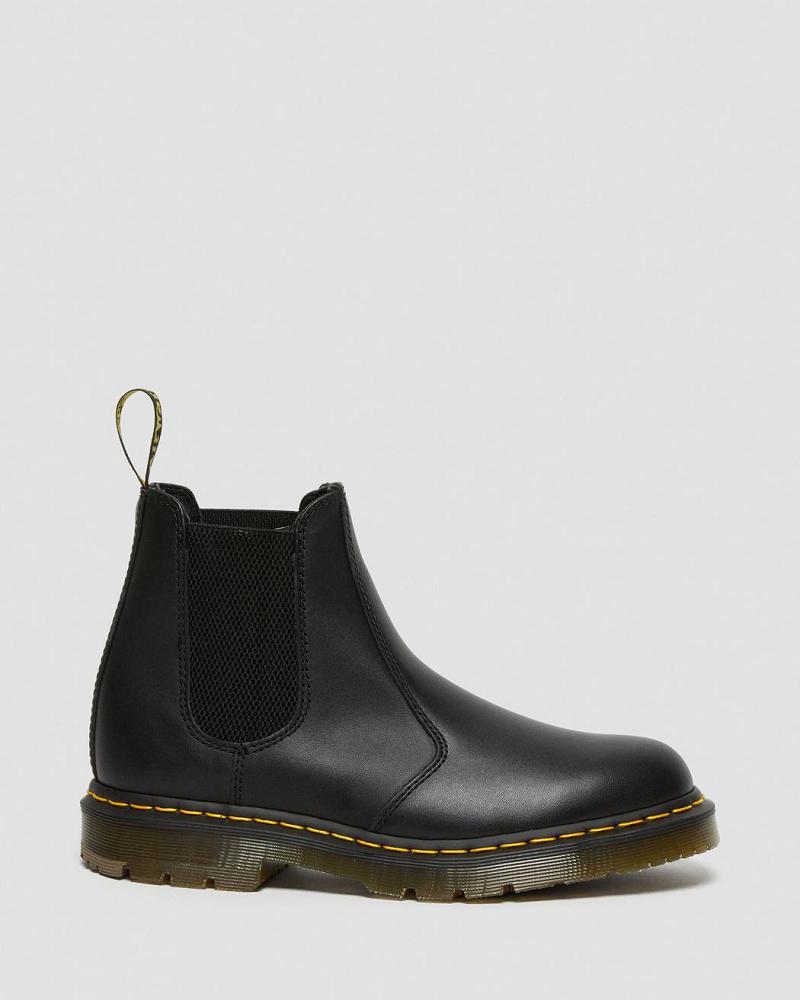 Men's Dr Martens 2976 Slip Resistant Leather Ankle Boots Black | AU 425RVD